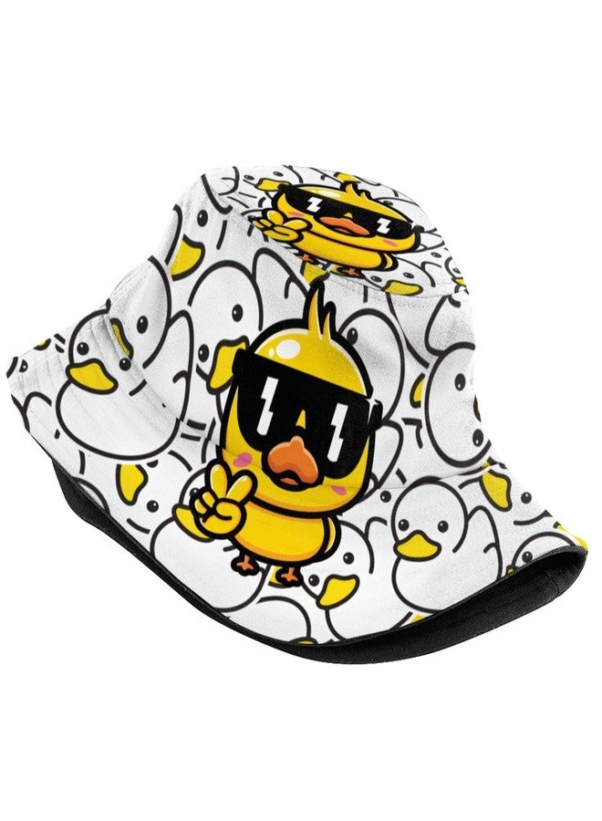 Krirteh Bucket Hat Duck Fisherman Hat, Funny Summer Outdoor Travel Beach Hat Packable Sun Cap for Women Men Adults - Image 2